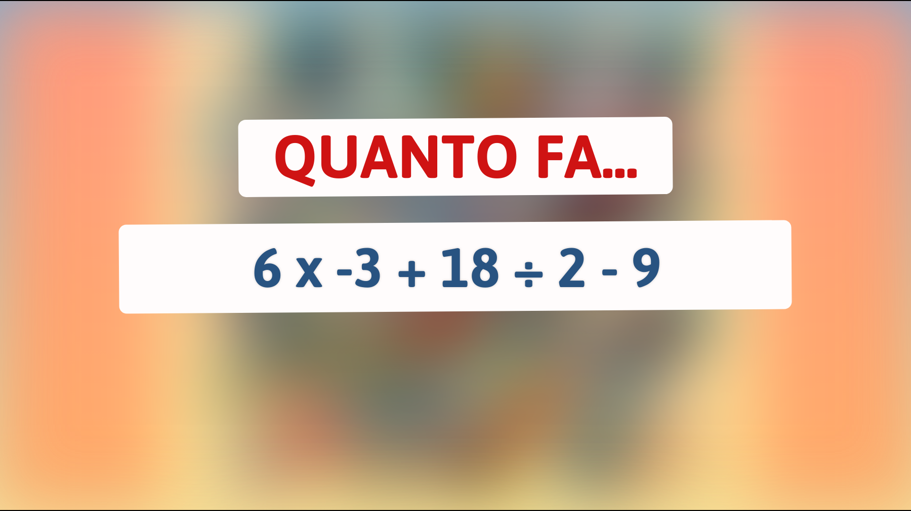 Solo il 2% della popolazione risolve questo enigma matematico! Sei uno di loro? Scoprilo ora!"